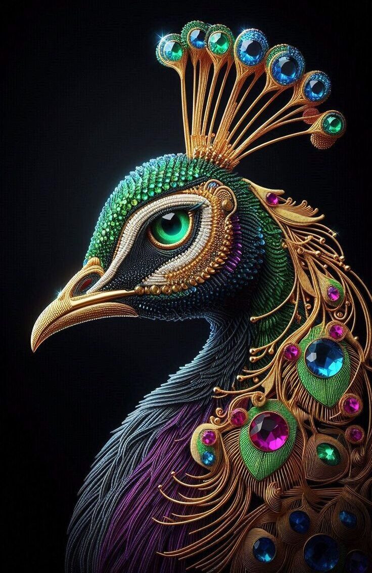elegant peacock